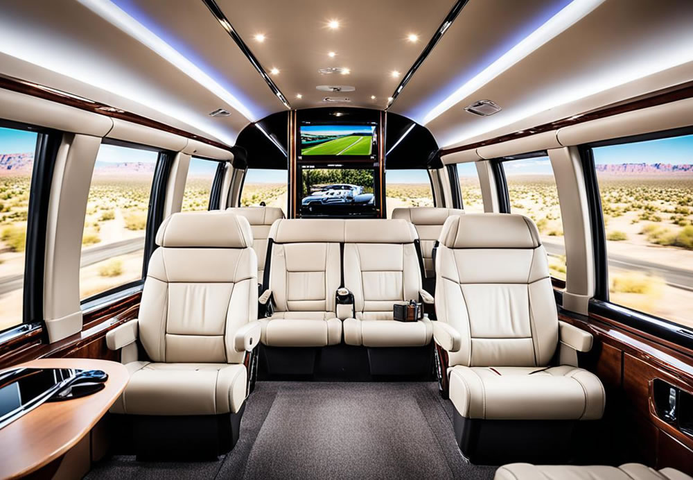 luxury mini-coaches interior