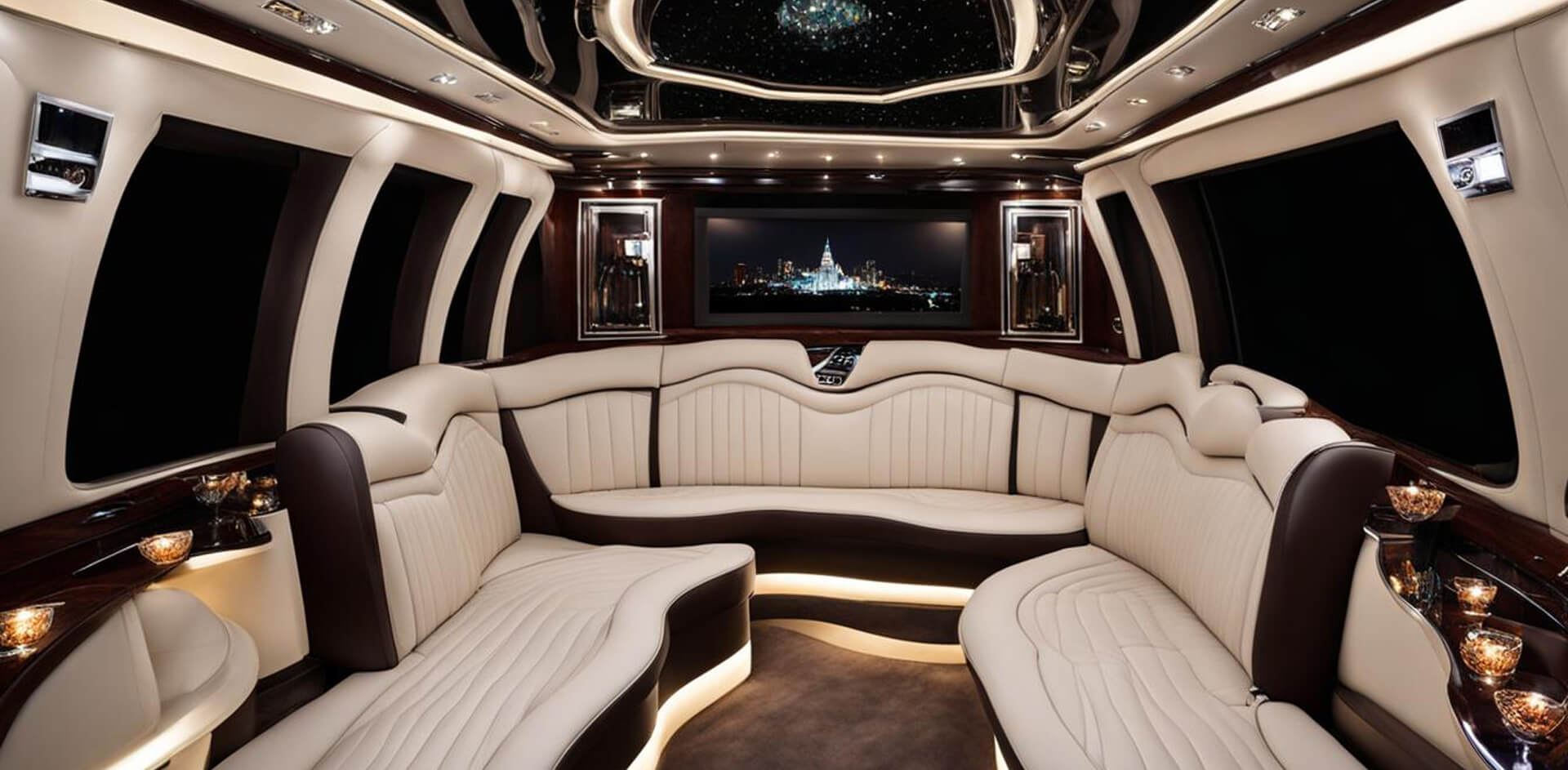 Plush Interior of Fountain Hills Limo Service Vehicle